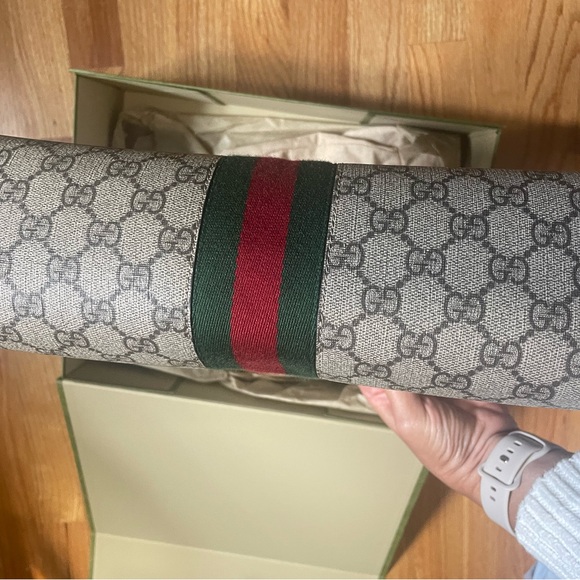 Gucci Ophidia GG Supreme canvas, with leather trim and Double G hardware. - Picture 6 of 6